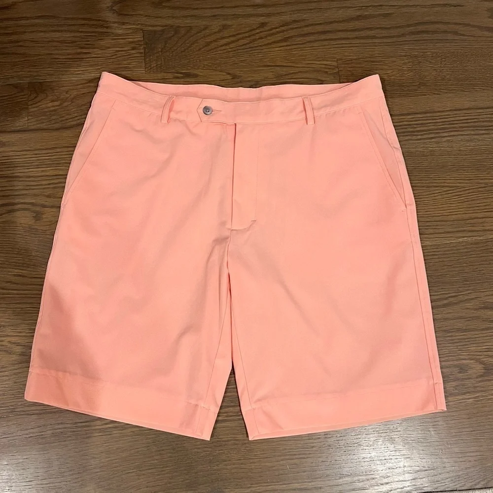 Fairway & Greene F&G Tech Men's Golf Shorts Flat W 36 salmon performance pink E